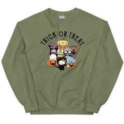 Printful Hello Kitty and Friends Trick or Treat Classic Crewneck
