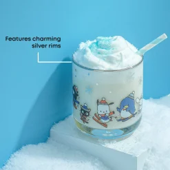 JoyJolt Hello Kitty and Friends Winter Wonderland Short Glasses