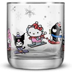 JoyJolt Hello Kitty and Friends Winter Wonderland Short Glasses
