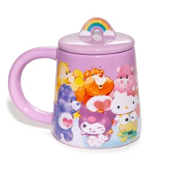 BIOWORLD Hello Kitty and Friends x Care Bears Lidded Mug