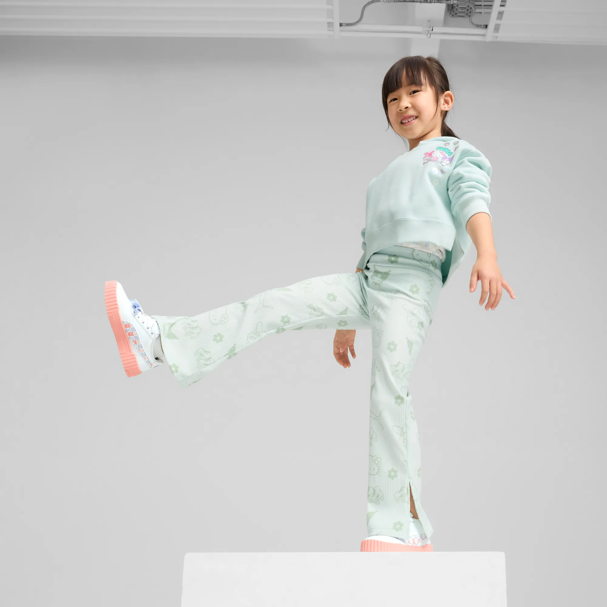Kids PUMA Hello Kitty and Friends x Kids Ribbed Flared Leggings
