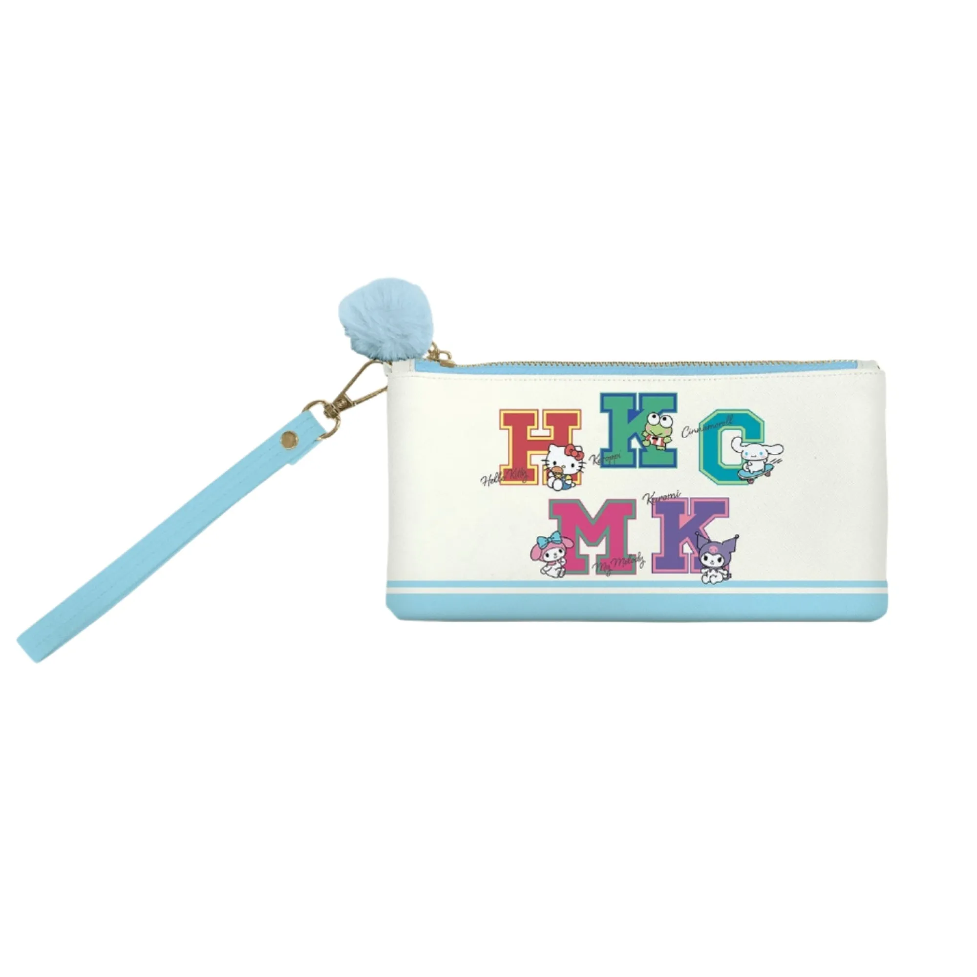 Studio Oh! Hello Kitty and Friends x College Letters Blue Pencil Pouch