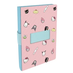 Studio Oh! Hello Kitty and Friends x Pink Pinstripe Casey Notebook with Phone Loop