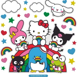 Pipsticks Inc Hello Kitty And Friends x Pipsticks Rainbow Pals Super Big Puffy Stickers