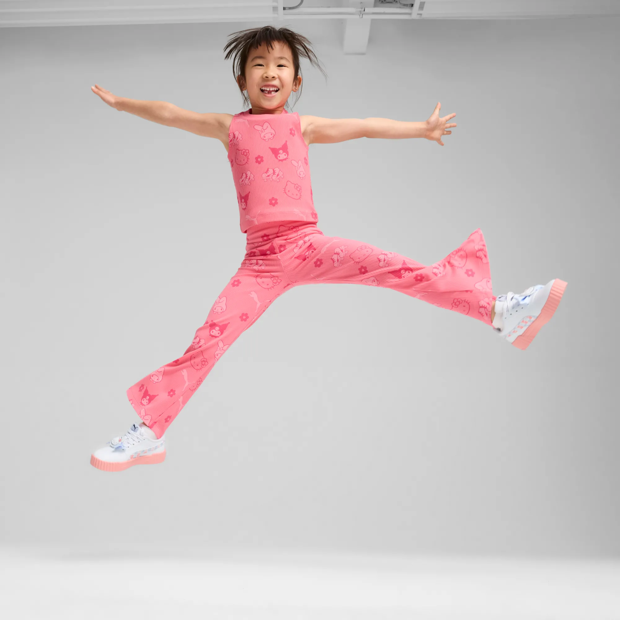 Kids PUMA Hello Kitty and Friends x Kids Ribbed Flared Leggings