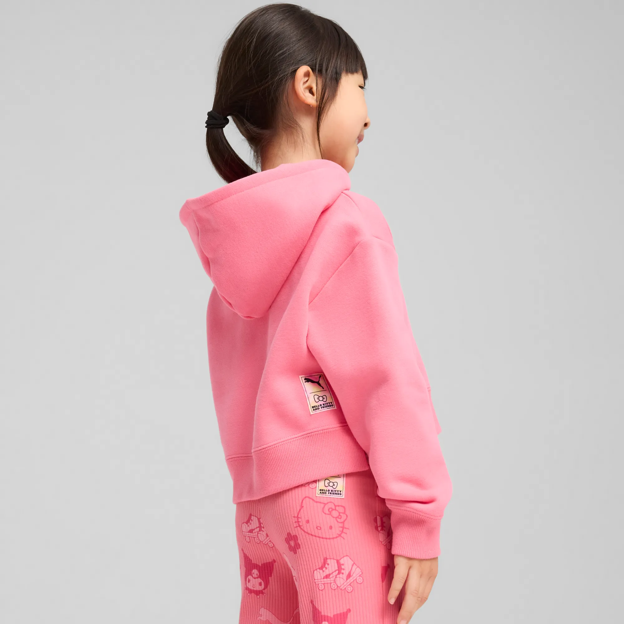 Kids PUMA Hello Kitty and Friends x Kids Relaxed Cropped Graphic Hoodie