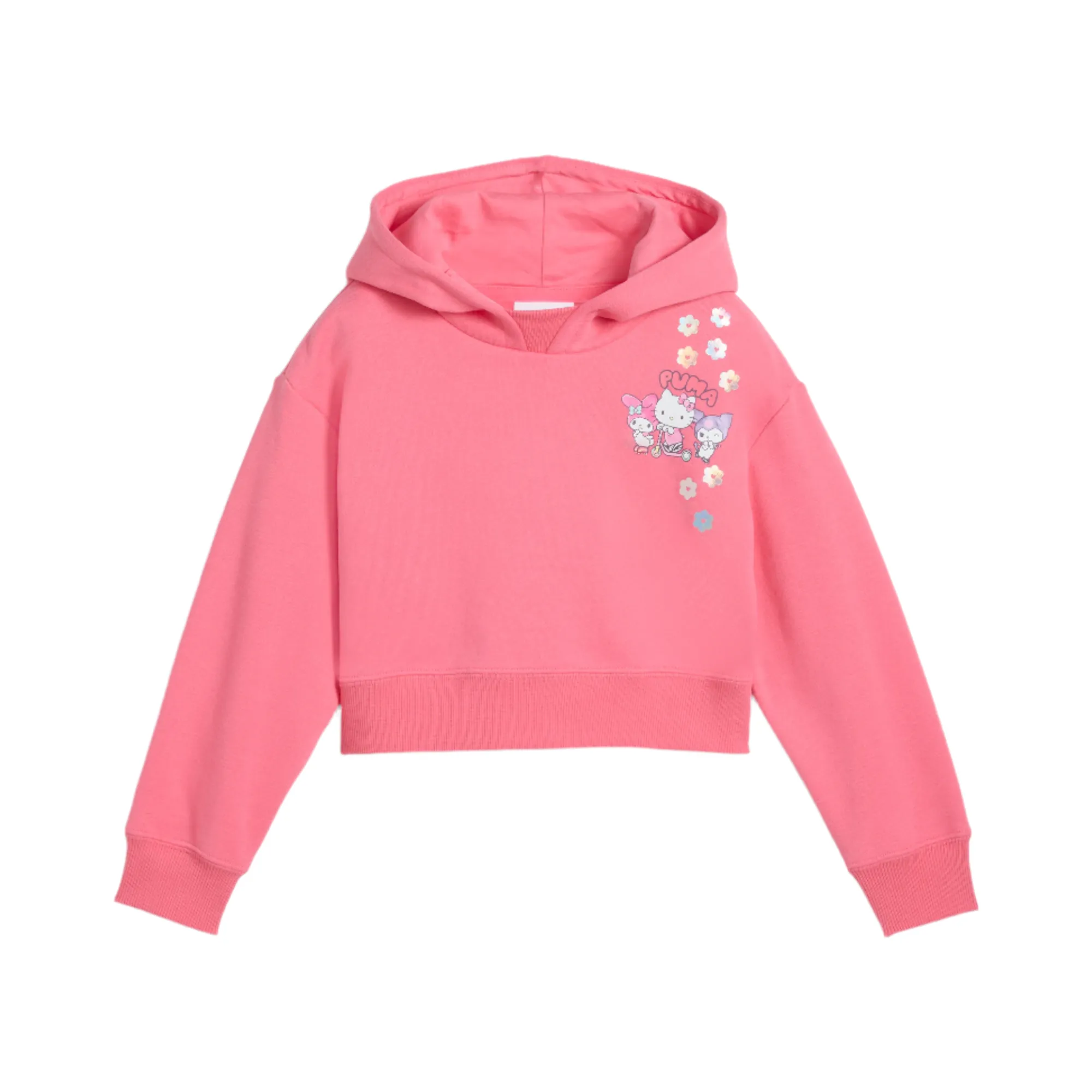 Kids PUMA Hello Kitty and Friends x Kids Relaxed Cropped Graphic Hoodie