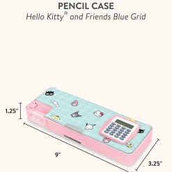 Studio Oh! Hello Kitty and Friends x Blue Grid Pencil Case