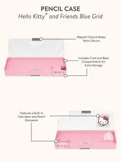 Studio Oh! Hello Kitty and Friends x Blue Grid Pencil Case