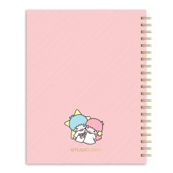 Studio Oh! Hello Kitty and Friends x Pink Pinstripe Extra-Large Spiral Notebook