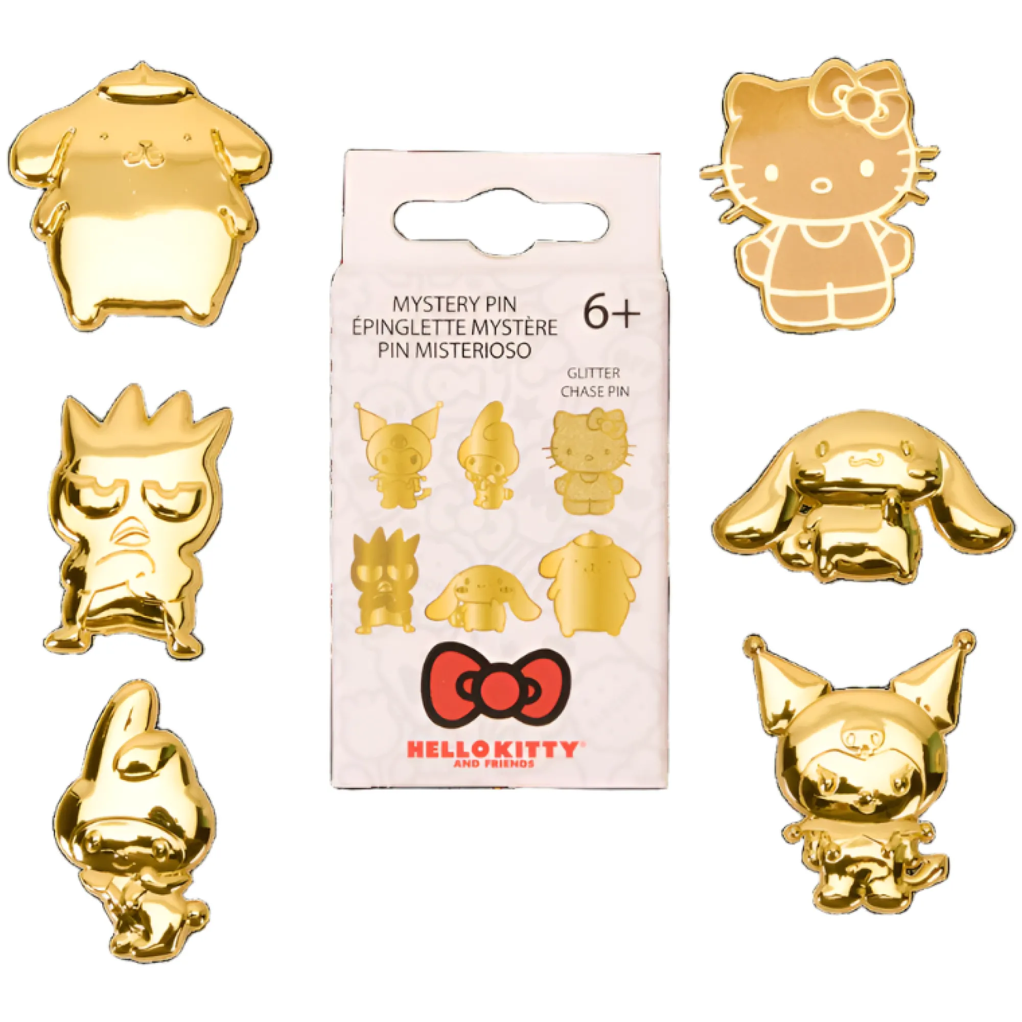 Loungefly Hello Kitty and Friends x 50th Anniv. Gold Blind Box Pin