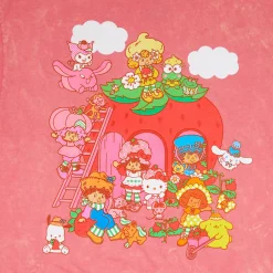BIOWORLD Hello Kitty and Friends x Strawberry Shortcake Tie-Dye Tee