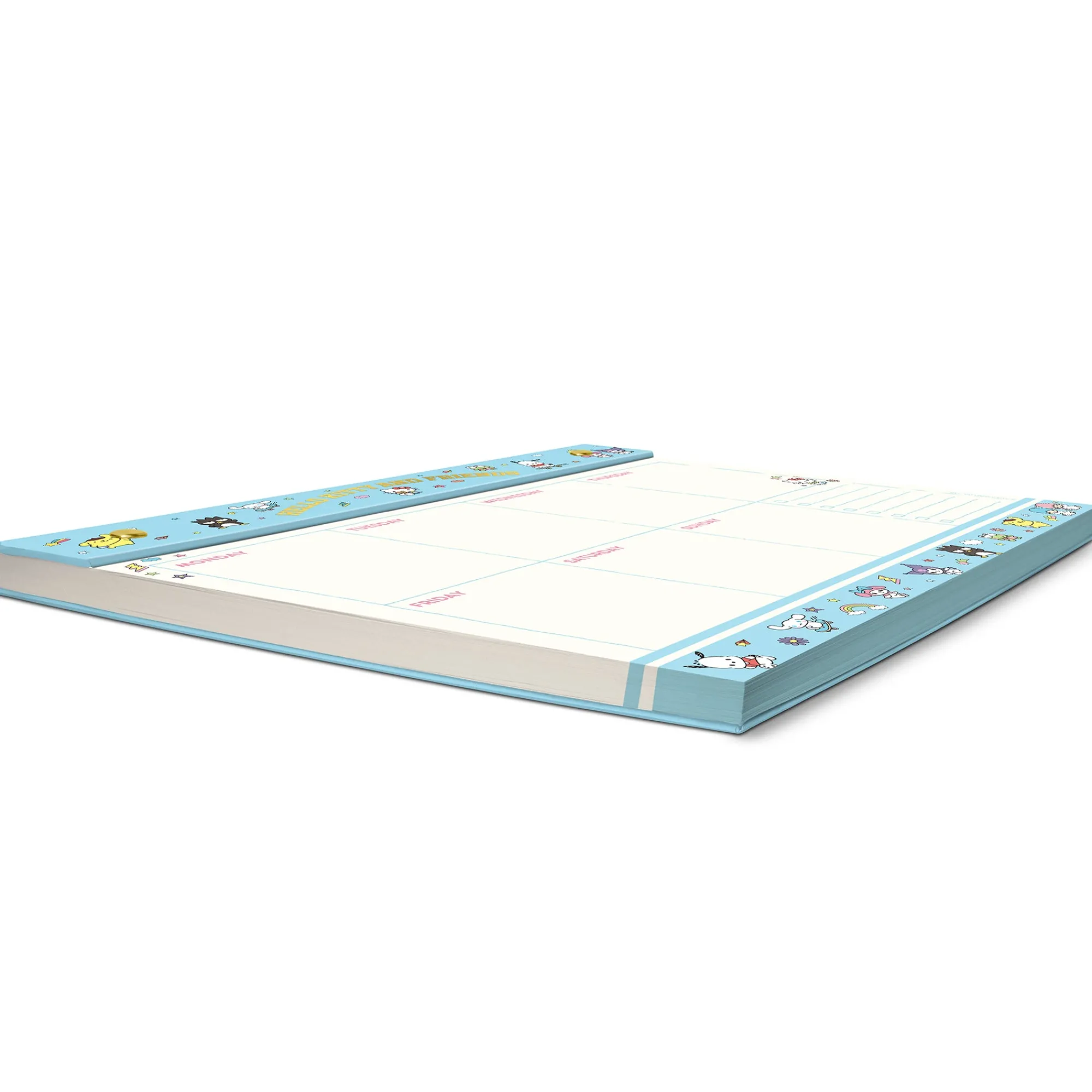 Studio Oh! Hello Kitty and Friends x College Letters Blue Weekly Desk Pad