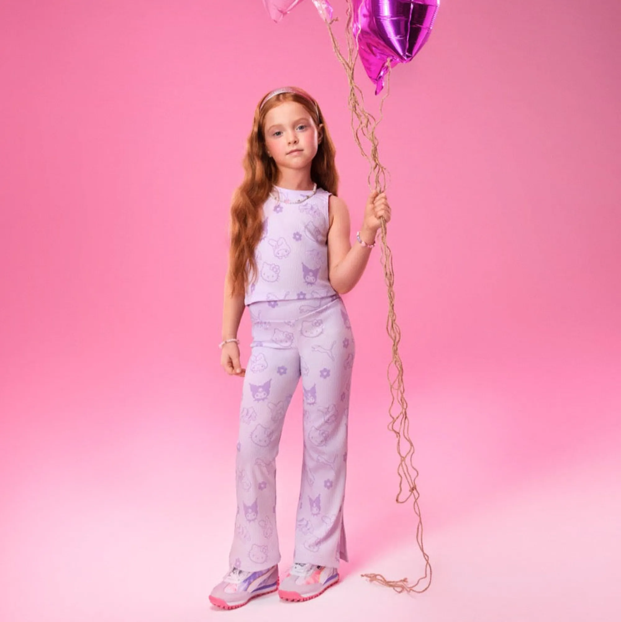 Kids PUMA Hello Kitty and Friends x Kids Ribbed Flared Leggings