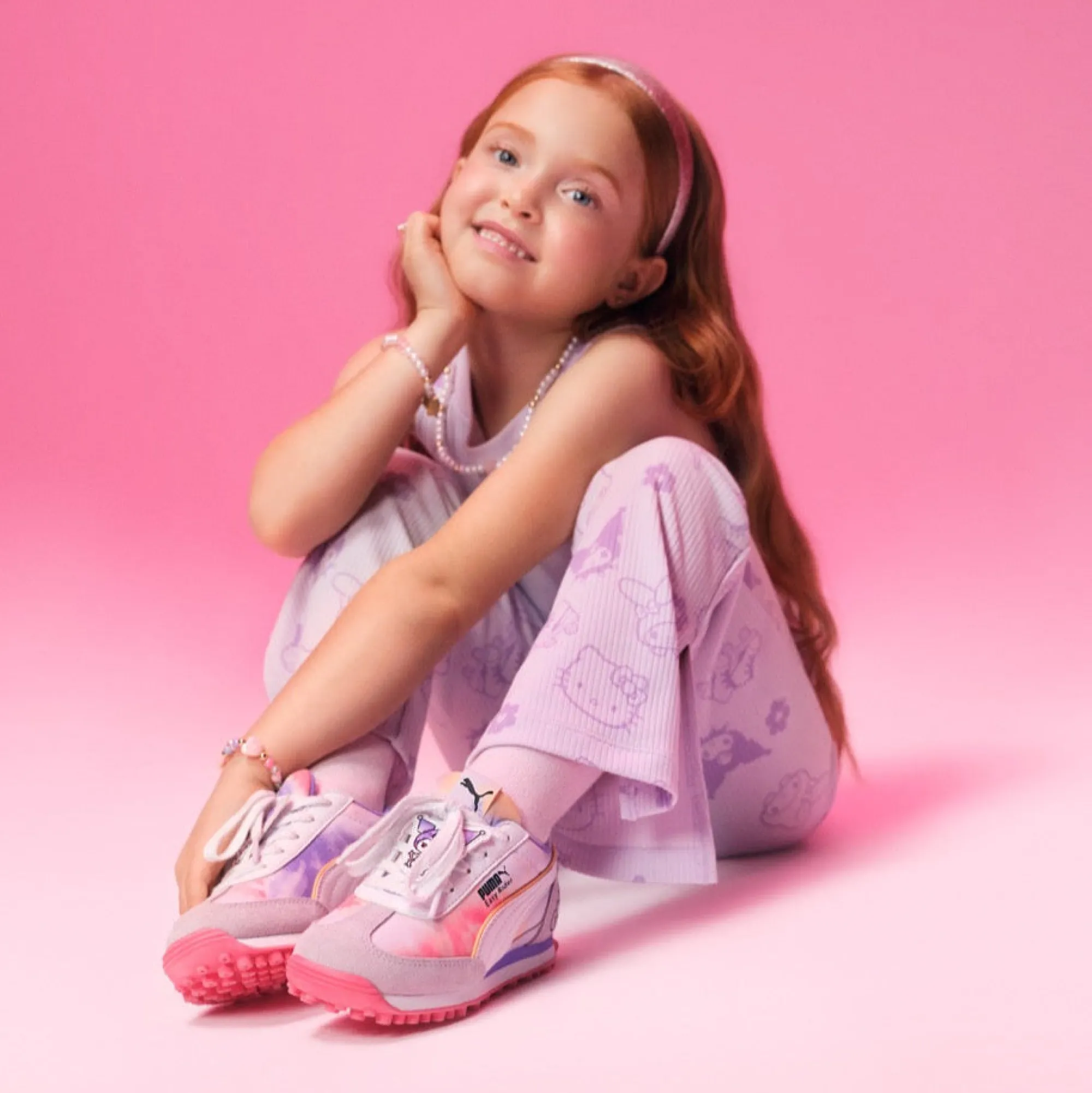 Kids PUMA Hello Kitty and Friends x Kids Ribbed Flared Leggings