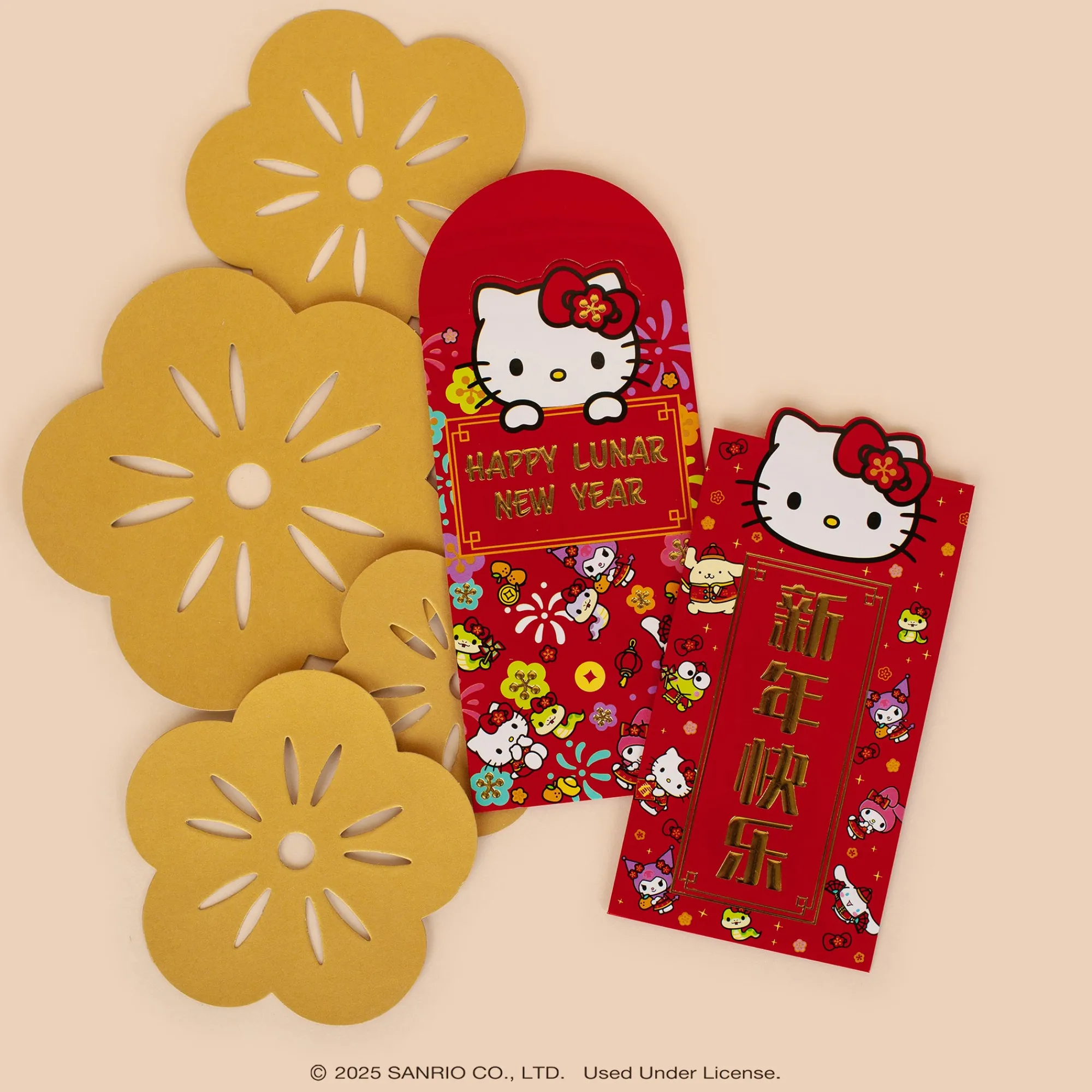 Orange Circle Hello Kitty and Friends x Studio Oh! 10-pc LNY Envelope Pack (Year of the Snake)