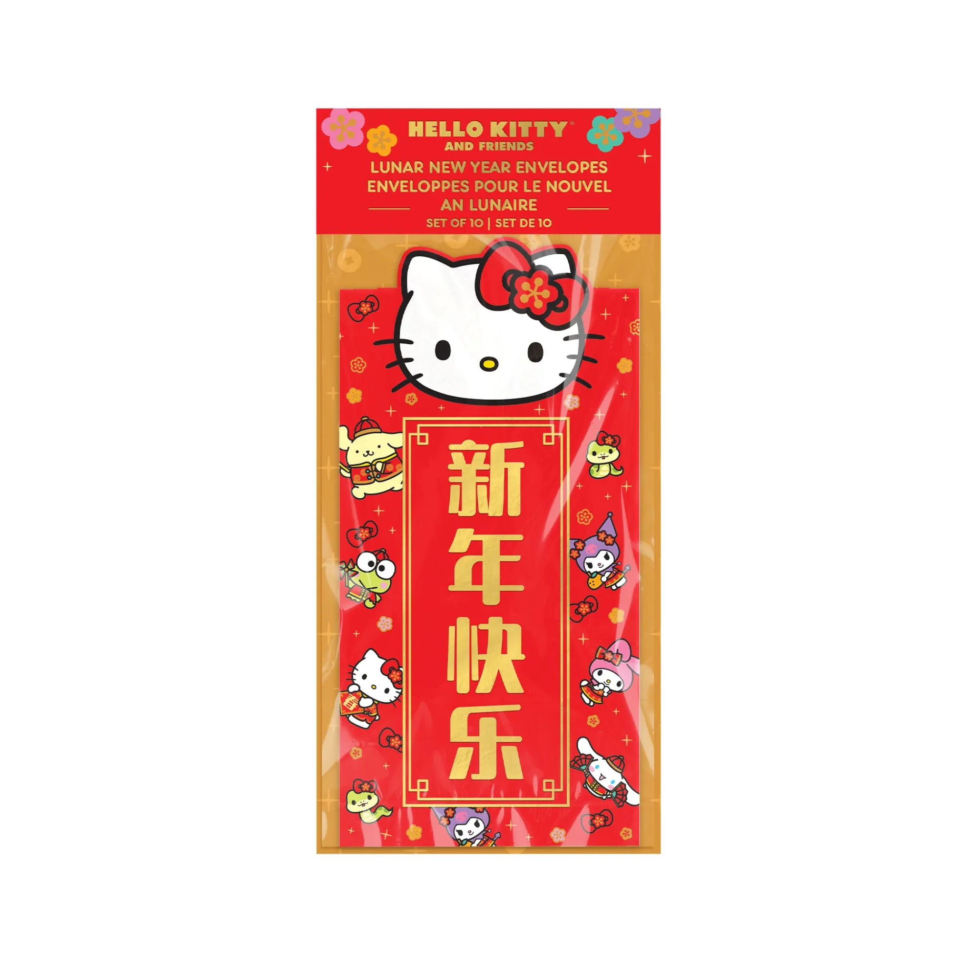 Orange Circle Hello Kitty and Friends x Studio Oh! 10-pc LNY Envelope Pack (Year of the Snake)