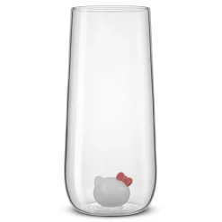 JoyJolt Hello Kitty and Mimmy 3D Icon Tall Drinking Glasses (Set of 2)