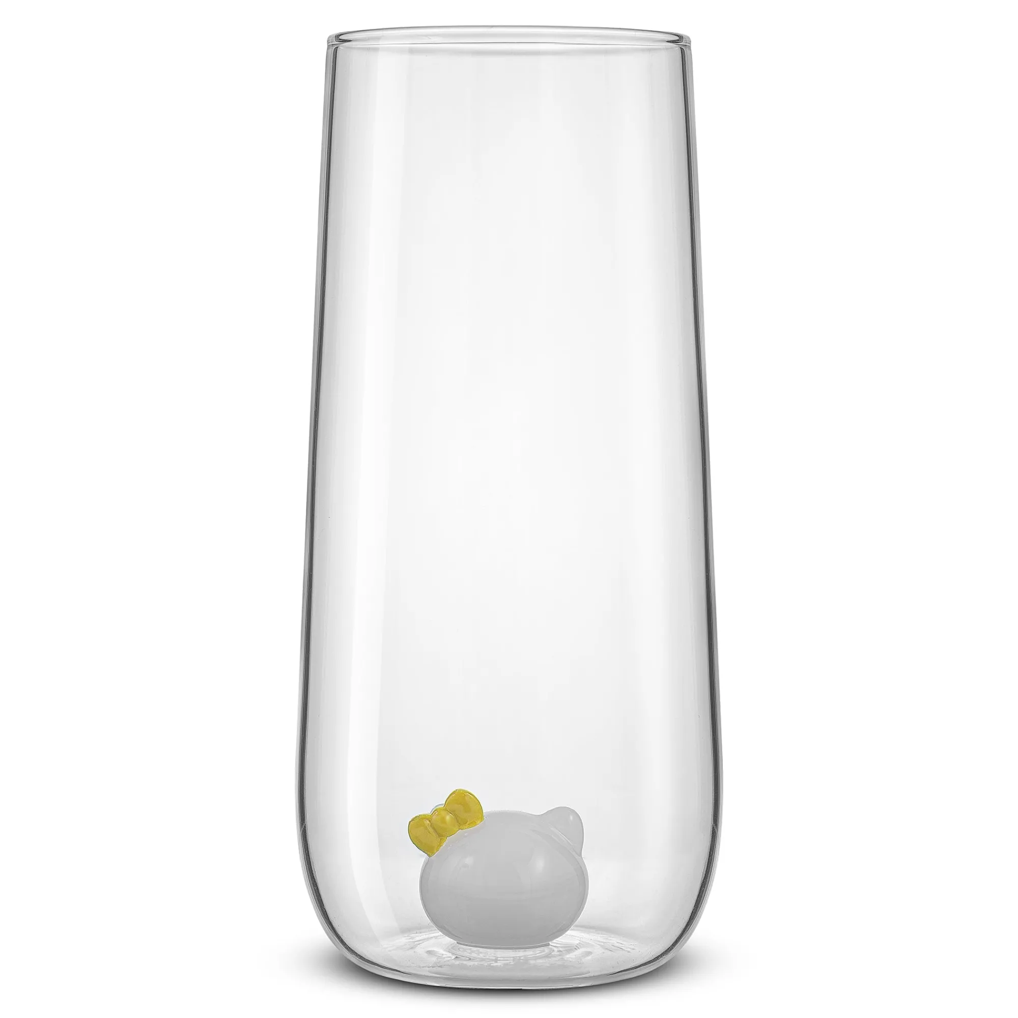 JoyJolt Hello Kitty and Mimmy 3D Icon Tall Drinking Glasses (Set of 2)