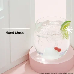 JoyJolt Hello Kitty and Mimmy 3D Icon Short Drinking Glasses (Set of 2)