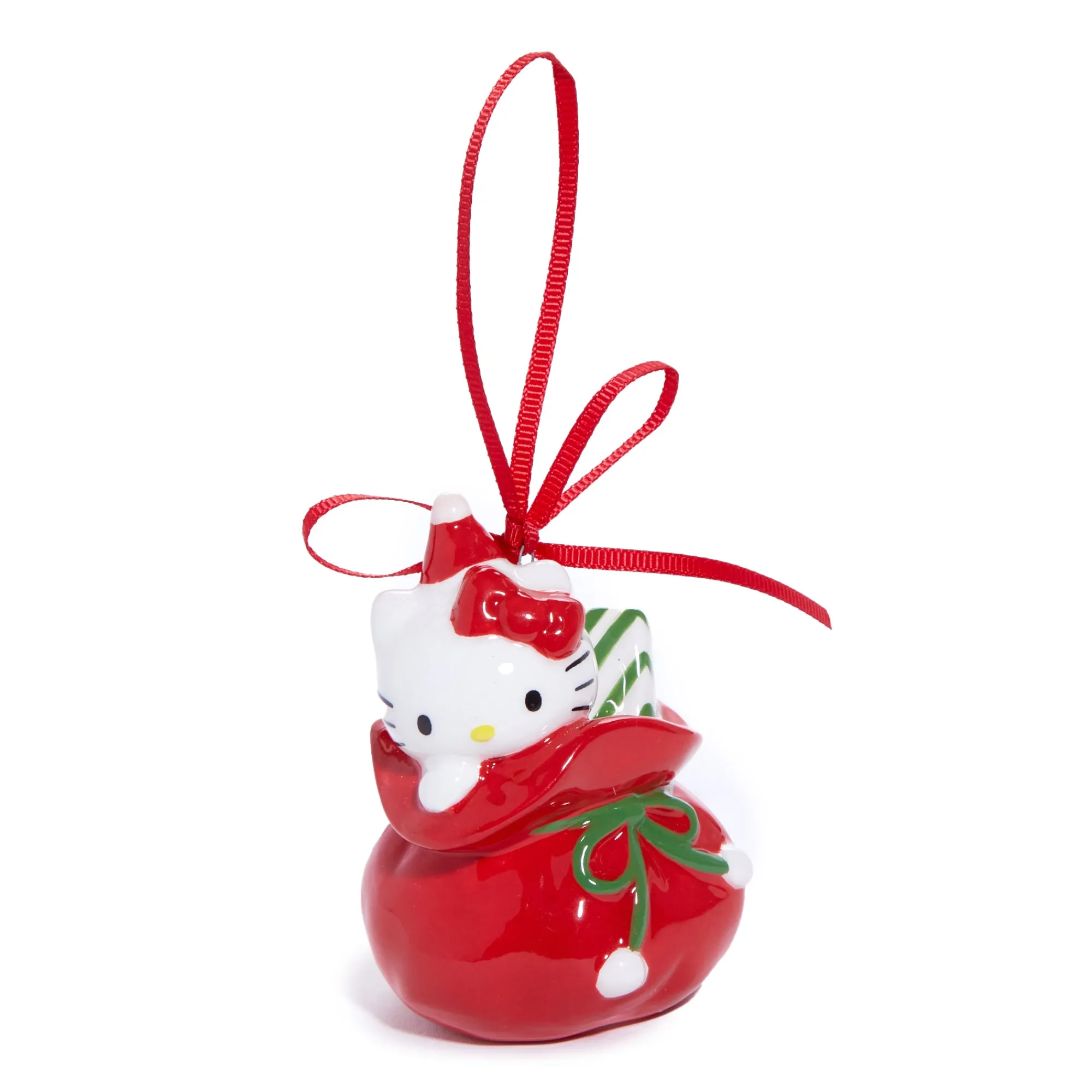 Blue Sky Clayworks Hello Kitty and My Melody 2-pc Holiday Ceramic Ornament Set