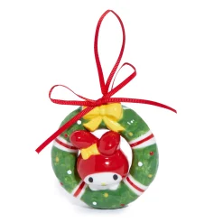 Blue Sky Clayworks Hello Kitty and My Melody 2-pc Holiday Ceramic Ornament Set
