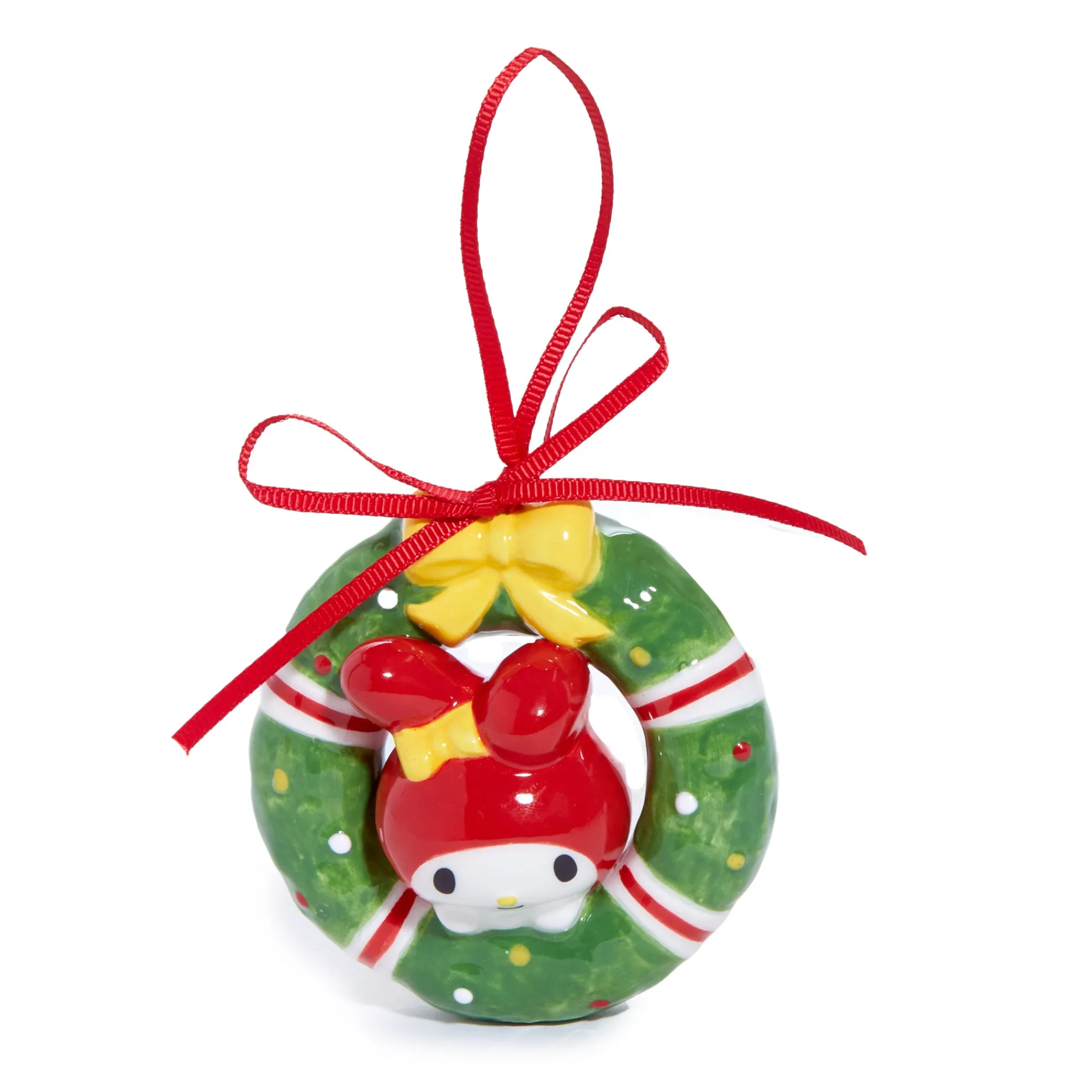 Blue Sky Clayworks Hello Kitty and My Melody 2-pc Holiday Ceramic Ornament Set
