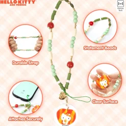 Hamee.com - Hamee US Hello Kitty Apple Beaded Charm Mobile Phone Wrist Strap