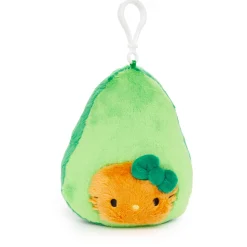 NAKAJIMA CORPORATION Hello Kitty Avocado Plush Mascot Clip (Fruit & Veggie Series)