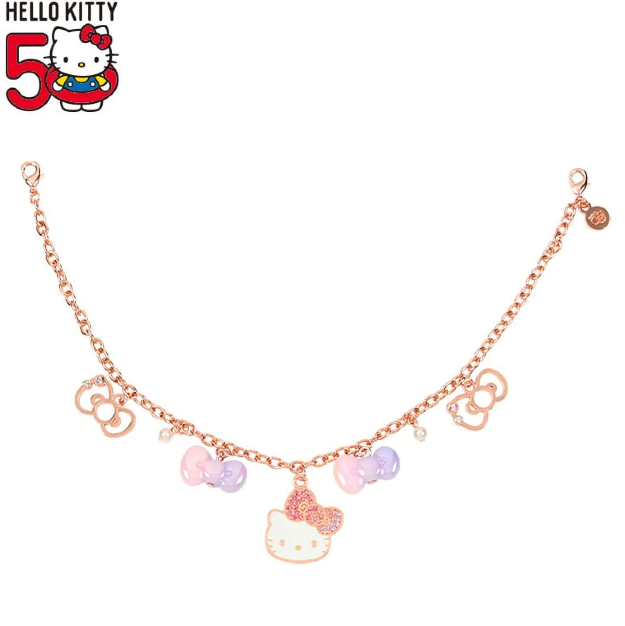 Japan Original Hello Kitty Bag Charm 50th Anniv. (Fashionable Ribbons Series)