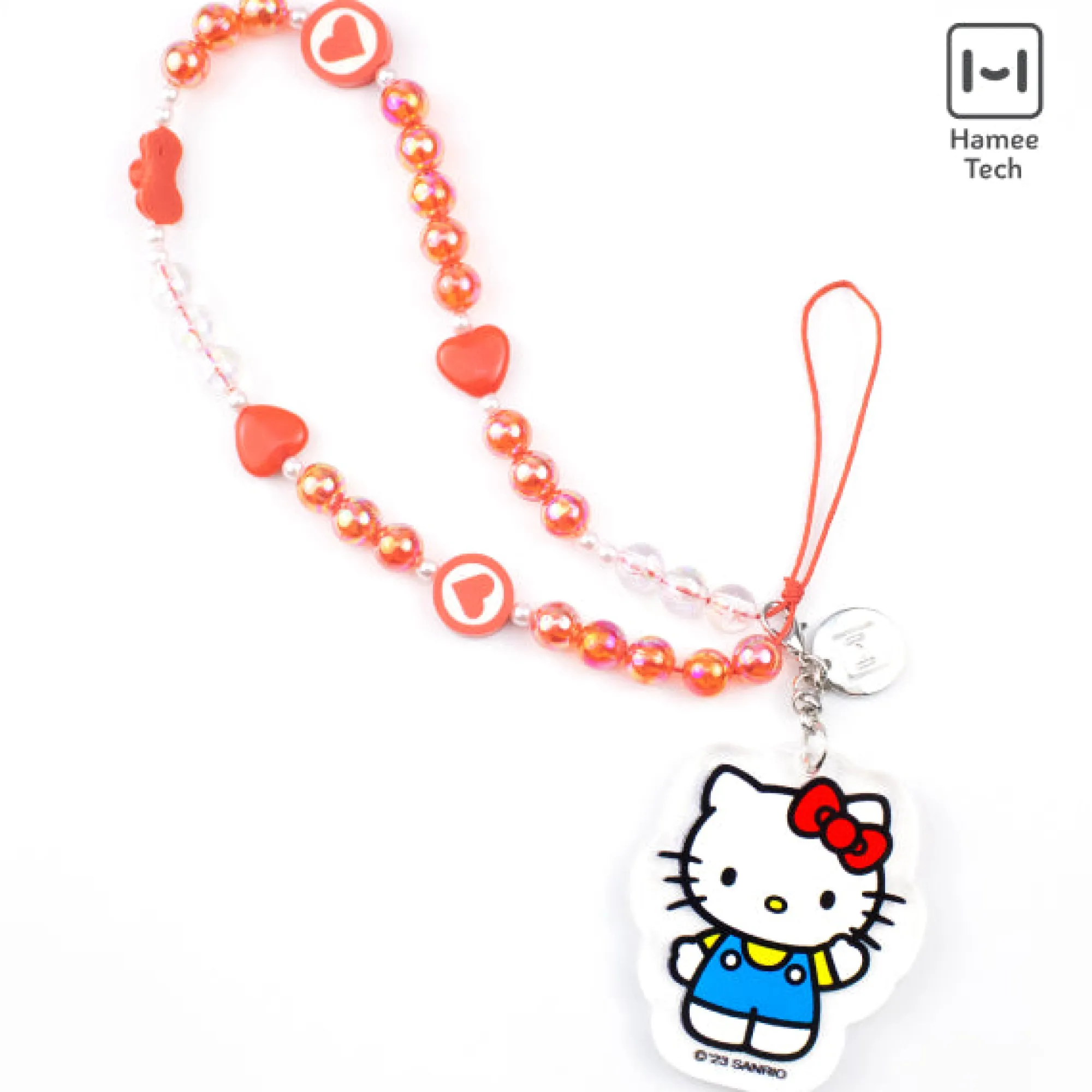 HAMEE Hello Kitty Beaded Charm Mobile Phone Wrist Strap