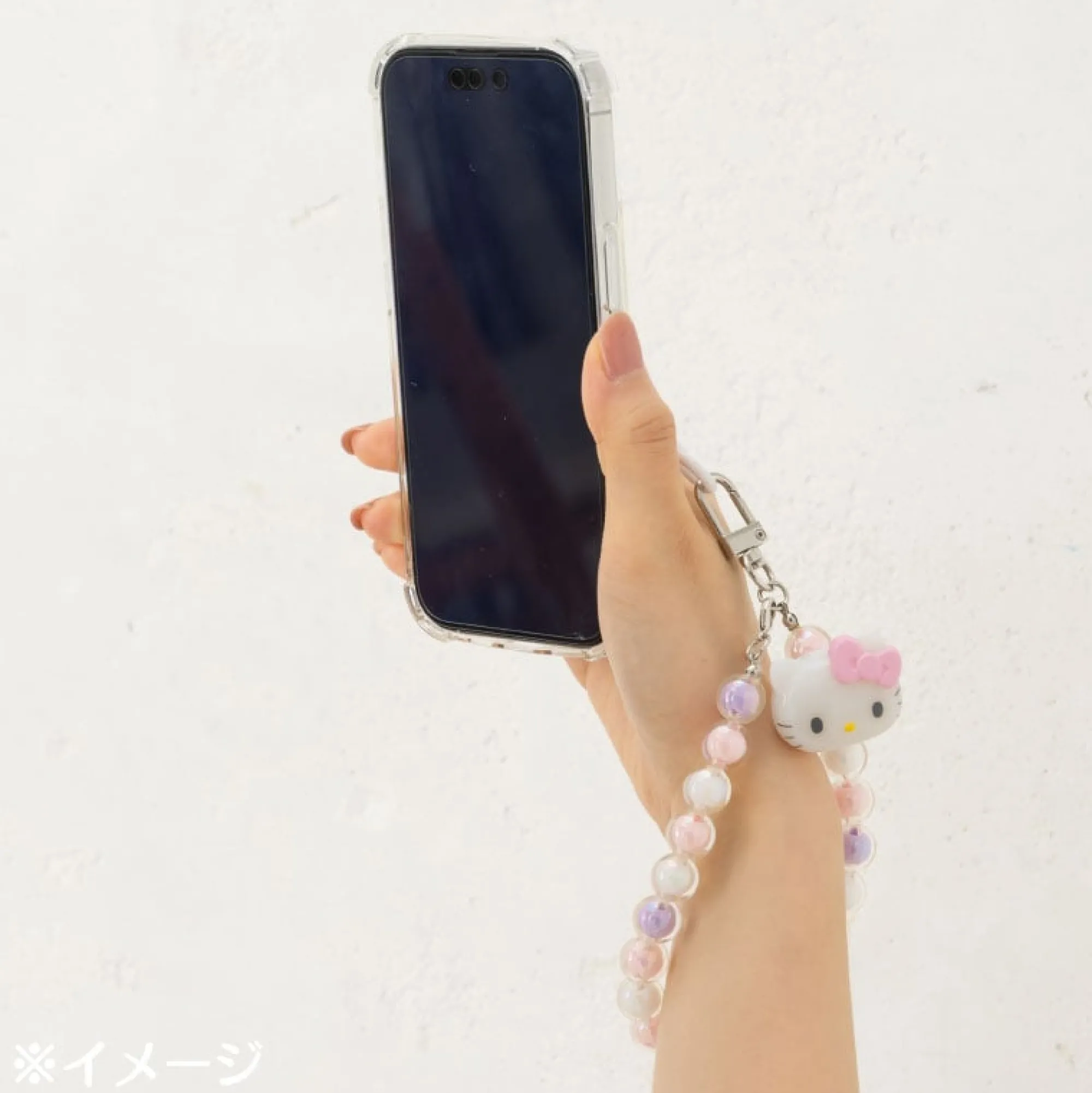 Japan Original Hello Kitty Beaded Smartphone Charm