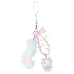 Japan Original Hello Kitty Beaded Smartphone Charm (Ballet Kitten Series)