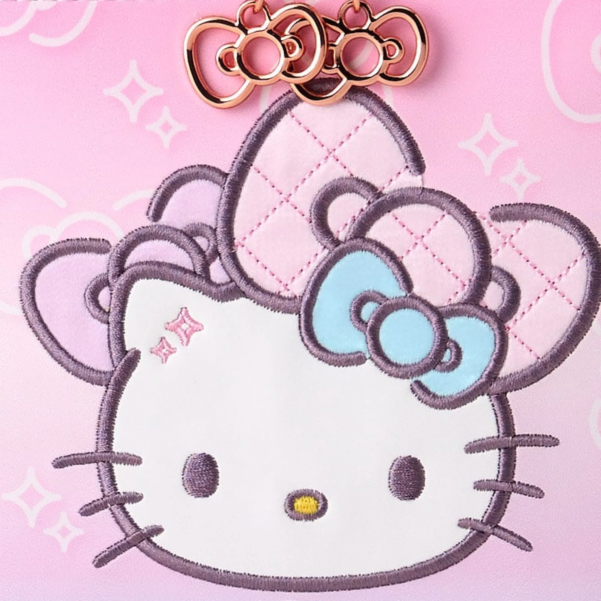 Japan Original Hello Kitty Beauty Case 50th Anniv. (Fashionable Ribbons Series)