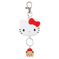 Japan Original Hello Kitty Bestie Face Badge Reel
