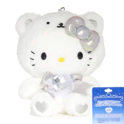 NAKAJIMA CORPORATION Hello Kitty Birthstone Mascot Keychain (Apr-Diamond)