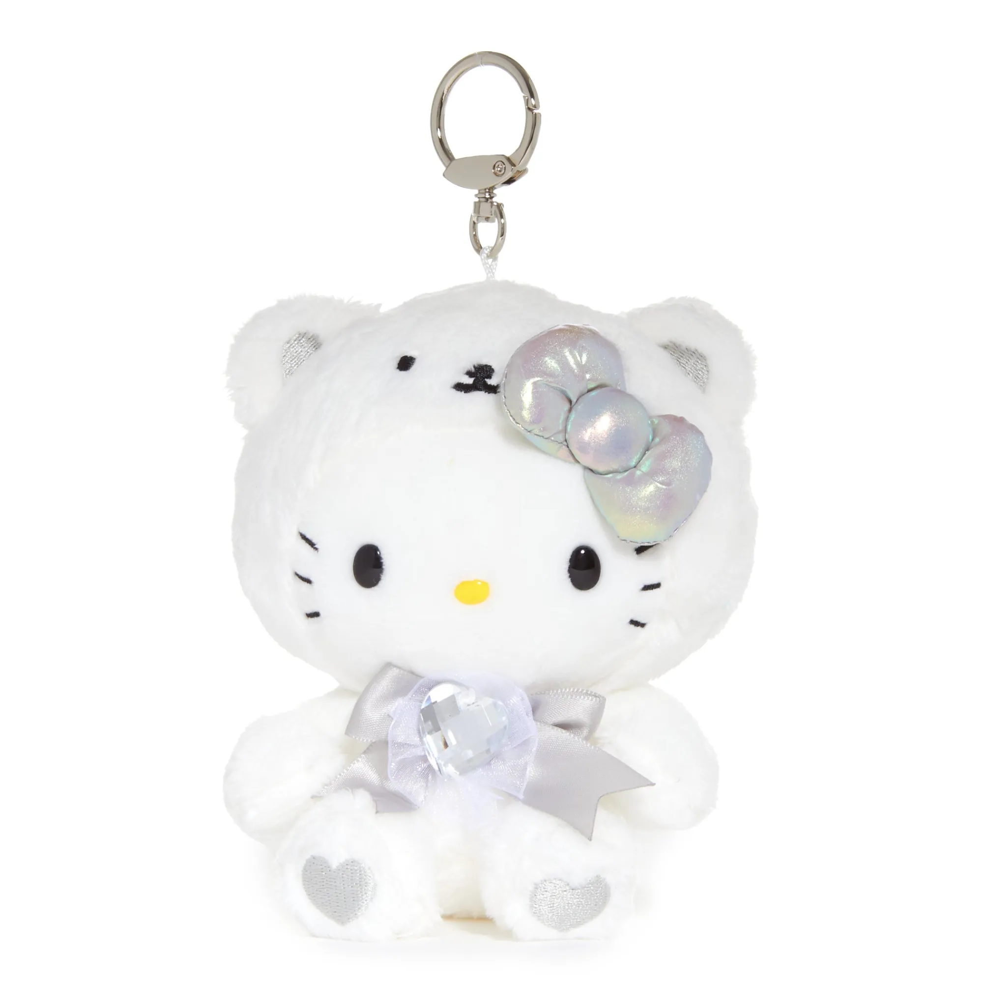NAKAJIMA CORPORATION Hello Kitty Birthstone Mascot Keychain (Apr-Diamond)