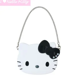 Japan Original Hello Kitty Black Compact Mirror (I Love Hello Kitty Series)