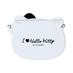 Japan Original Hello Kitty Black Compact Mirror (I Love Hello Kitty Series)