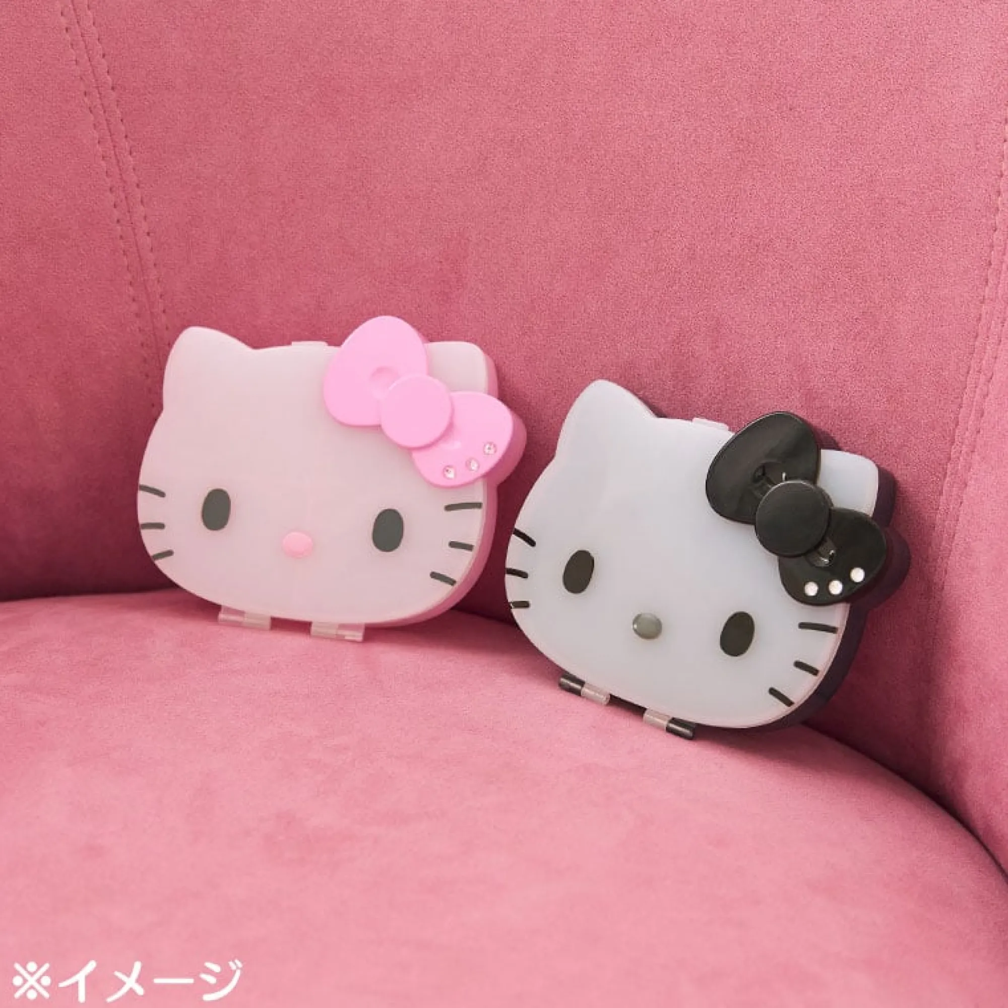 Japan Original Hello Kitty Black Mini Storage Case (I Love Hello Kitty Series)