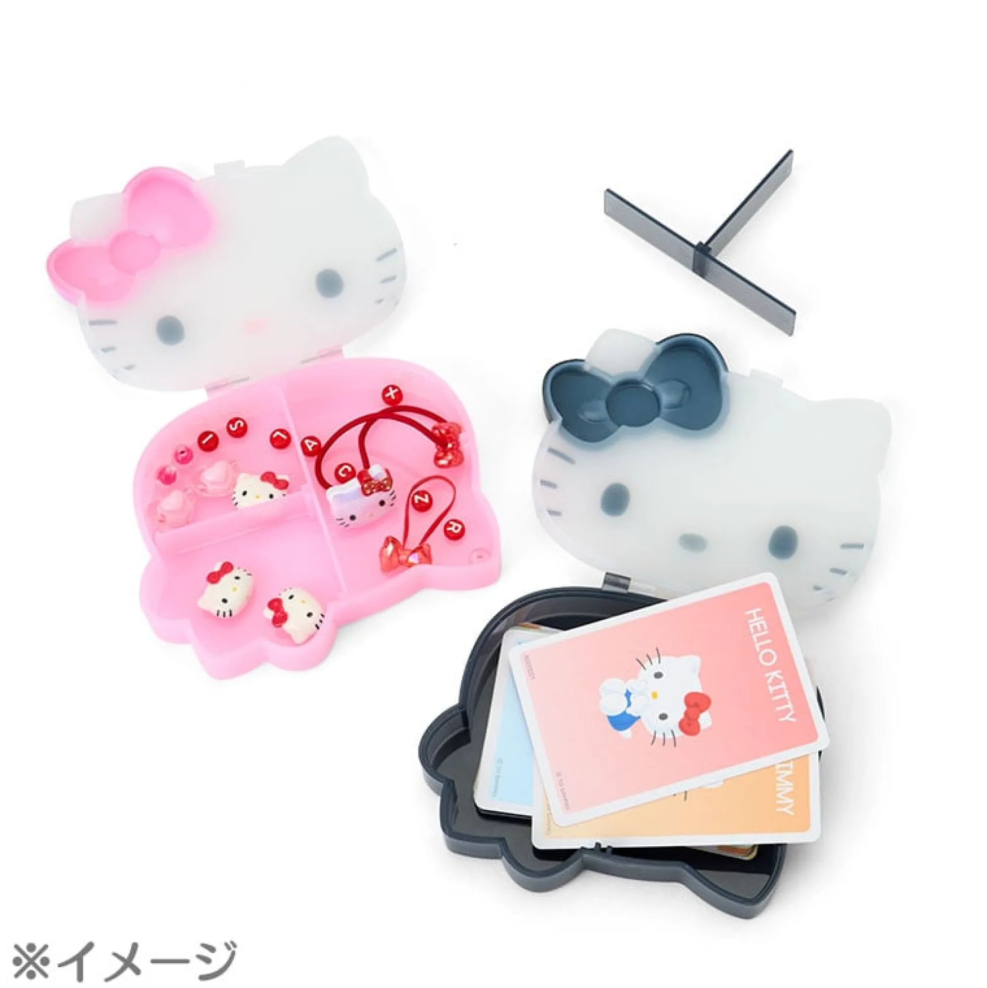 Japan Original Hello Kitty Black Mini Storage Case (I Love Hello Kitty Series)