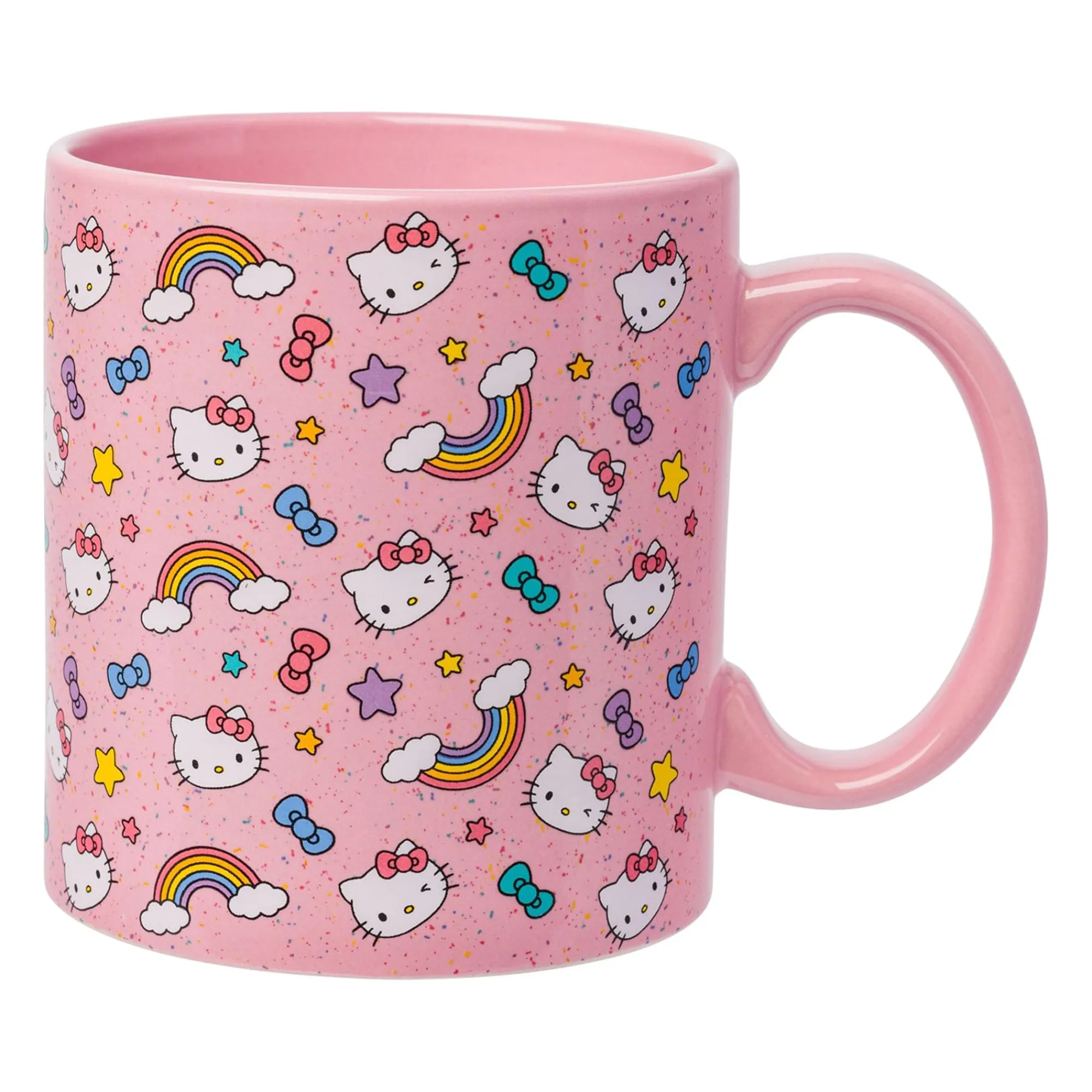 Silver Buffalo Hello Kitty Ceramic Mug (Stars, Bows, & Rainbows)