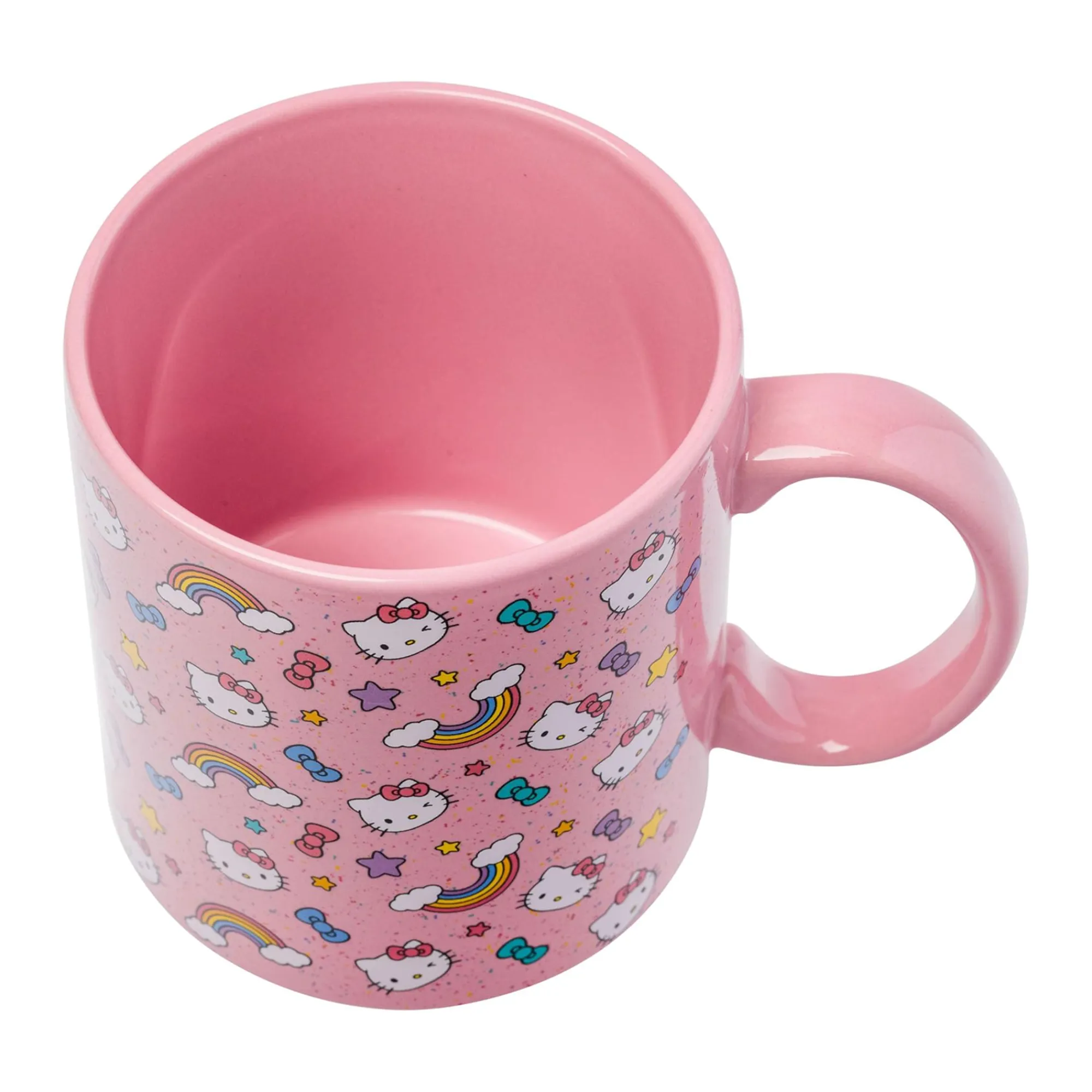 Silver Buffalo Hello Kitty Ceramic Mug (Stars, Bows, & Rainbows)
