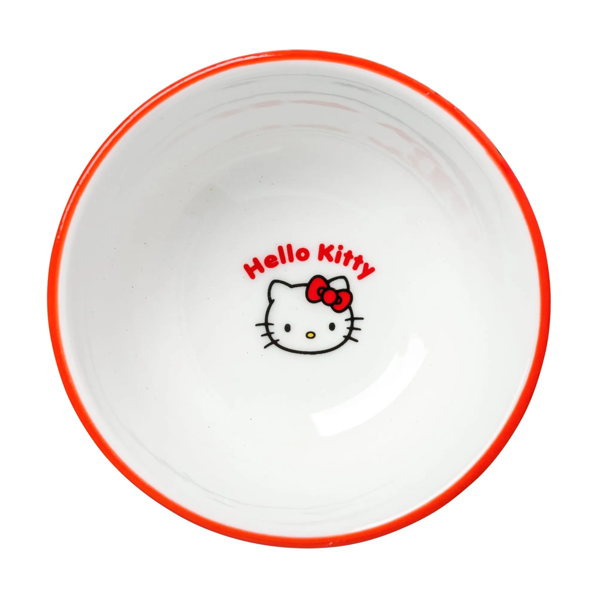 Silver Buffalo LLC Hello Kitty Ceramic 3-pc Sushi Set (Classic Milk Bottle)