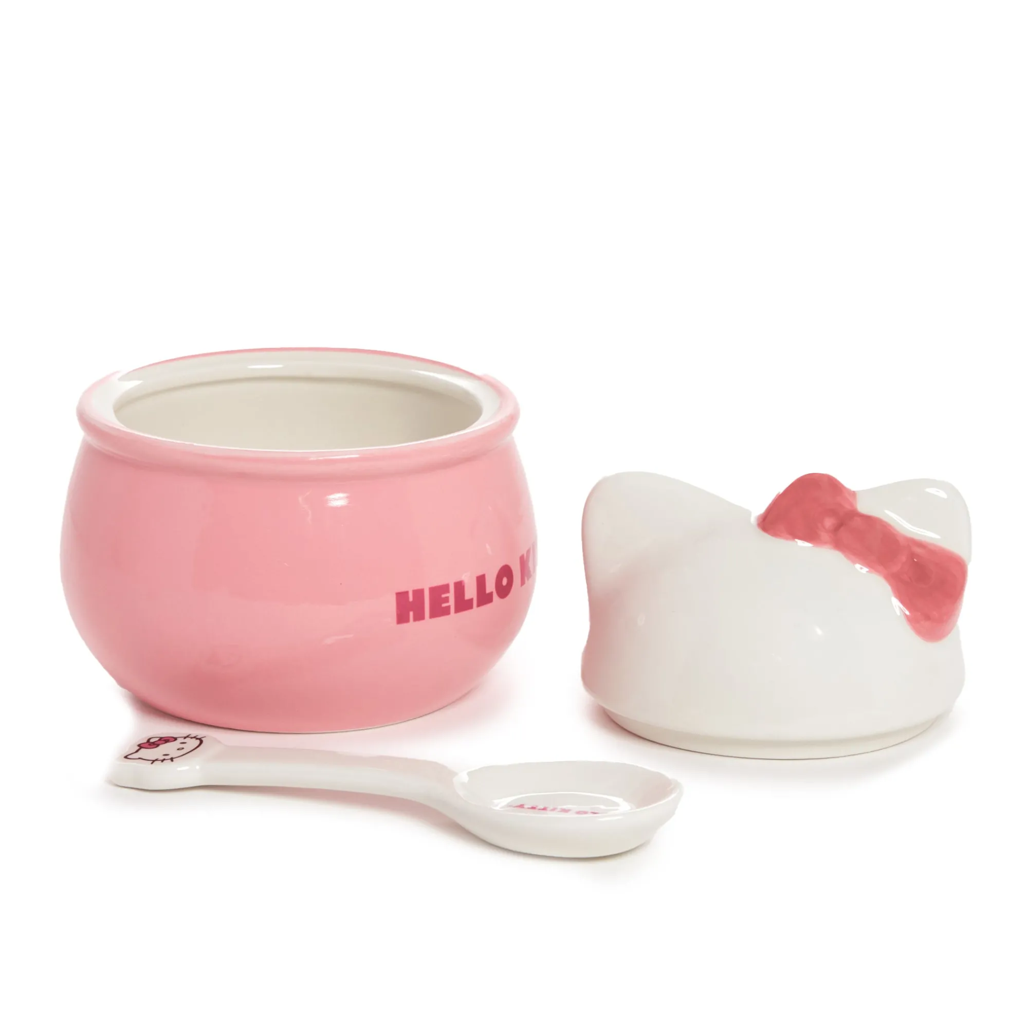 BIOWORLD Hello Kitty Ceramic Sculpted Bowl and Spoon Set