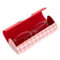 NAKAJIMA CORPORATION Hello Kitty Chenille Gingham Eyewear Case