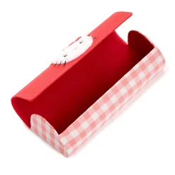 NAKAJIMA CORPORATION Hello Kitty Chenille Gingham Eyewear Case