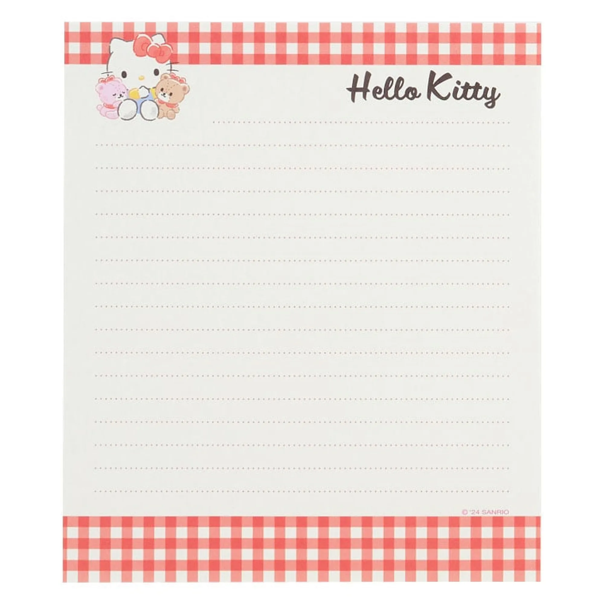 Japan Original Hello Kitty Classic Letter Set