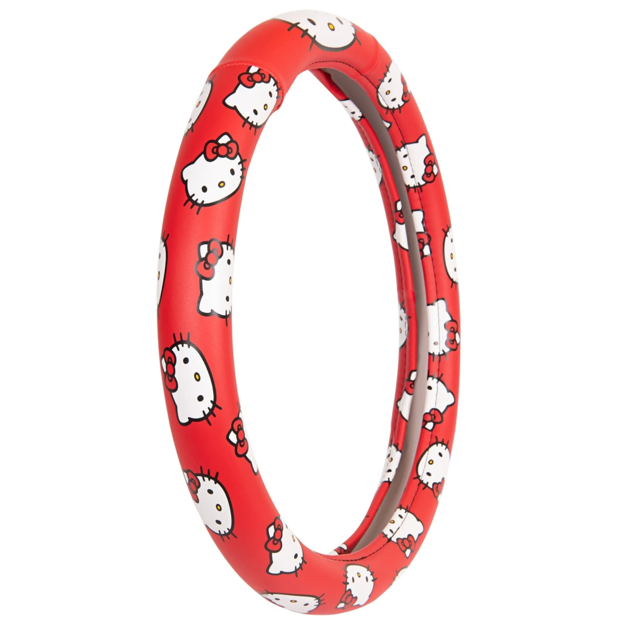 BDK AUTO Hello Kitty Classic Red Steering Wheel Cover