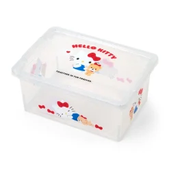 Japan Original Hello Kitty Clear Glitter Storage Bin (S)